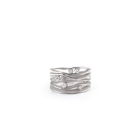 Anneau Annamaria Cammilli Femme Dune in Or blanc Diamante 0.28 Ct GAN0914W - GAN0914W
